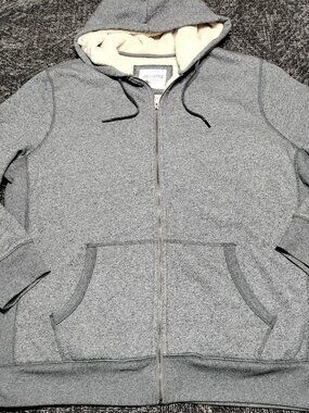 Sonoma Goods Life & Style Men's Gray Gym to Street Jacket full zip Hoodie XXL